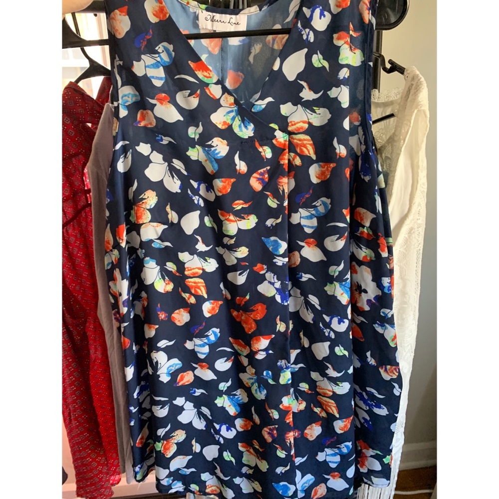 Multi color floral top